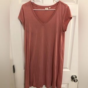 GAP T shirt dress in pink, size medium, short sleeves